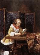 A Lady Reading a Letter eart